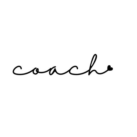 coach cursive logo.